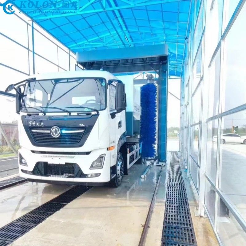 Sistema de lavado de autobuses eléctricos de ahorro de agua con consumo de agua de 80L/auto por control PLC