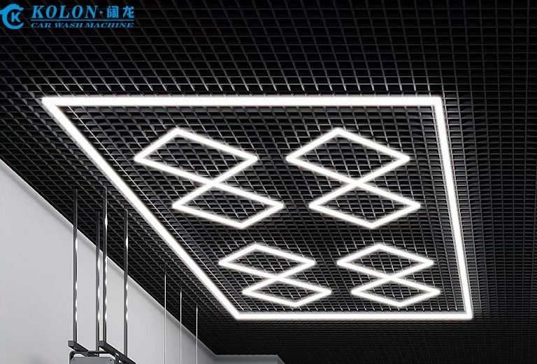 Vendedor caliente 6500K hexagonal garaje LED luz de techo luz red LED luz garaje automotriz LED